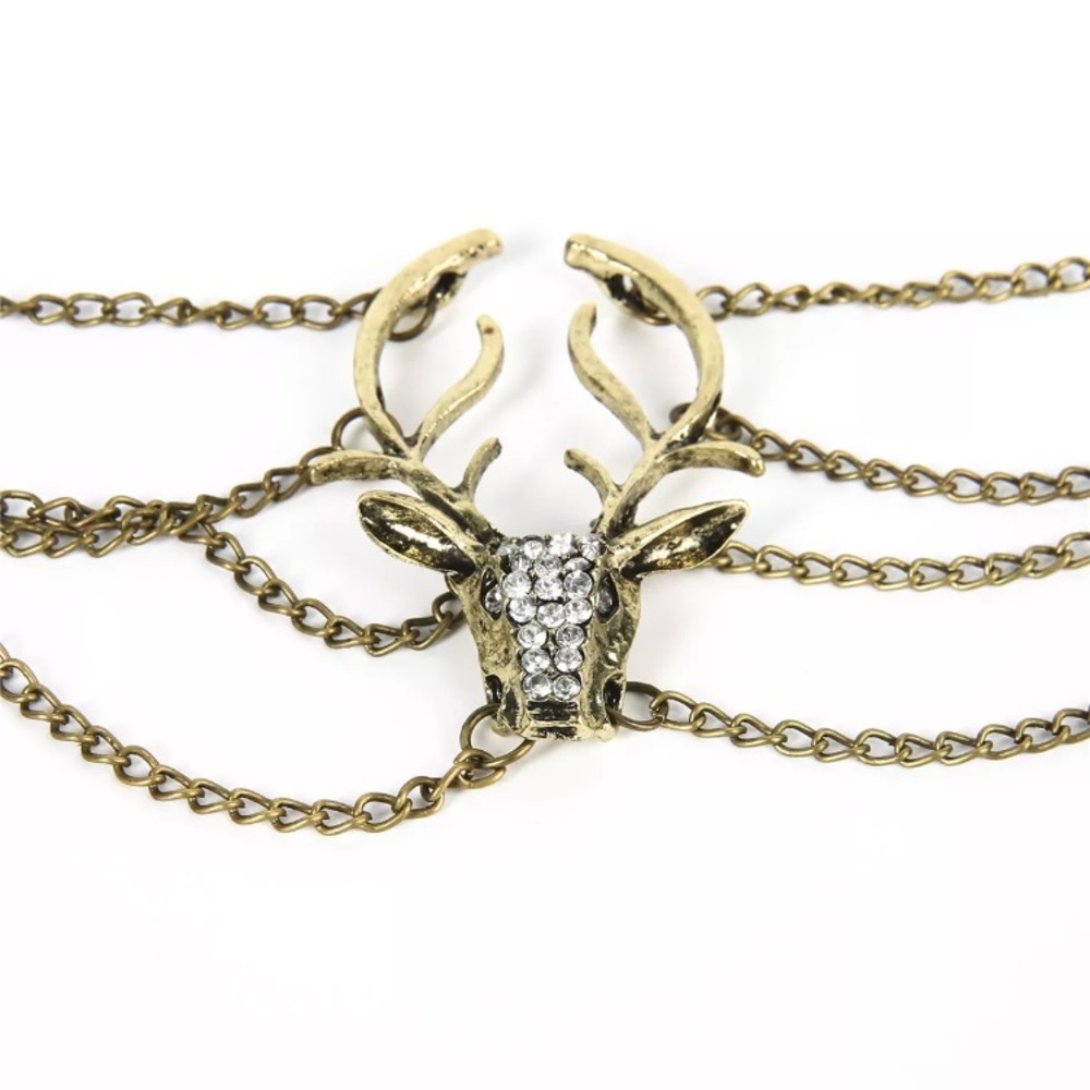 🔥Gold Colored Rustic Deer Bracelet 🦌